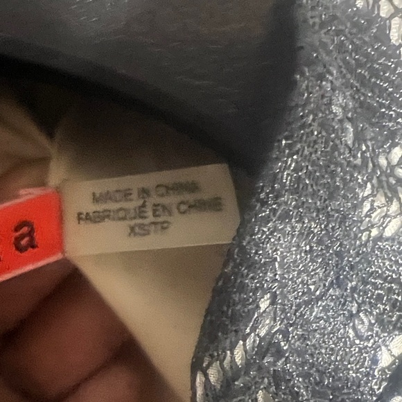 Alice + Olivia women’s blazer Sz S Black Poppy Lace Peplum fairycore whimsigoth - Picture 11 of 13